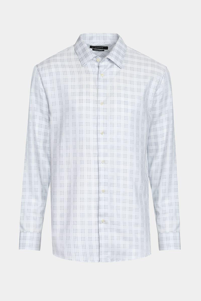 Camisa Aramis Manga Longa Slim Algodão Fio 100 Branco - 4