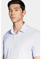 Camisa Aramis Manga Curta Slim Algodão Azul - 3