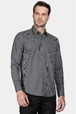 Camisa Aramis Manga Longa Algodão Cinza