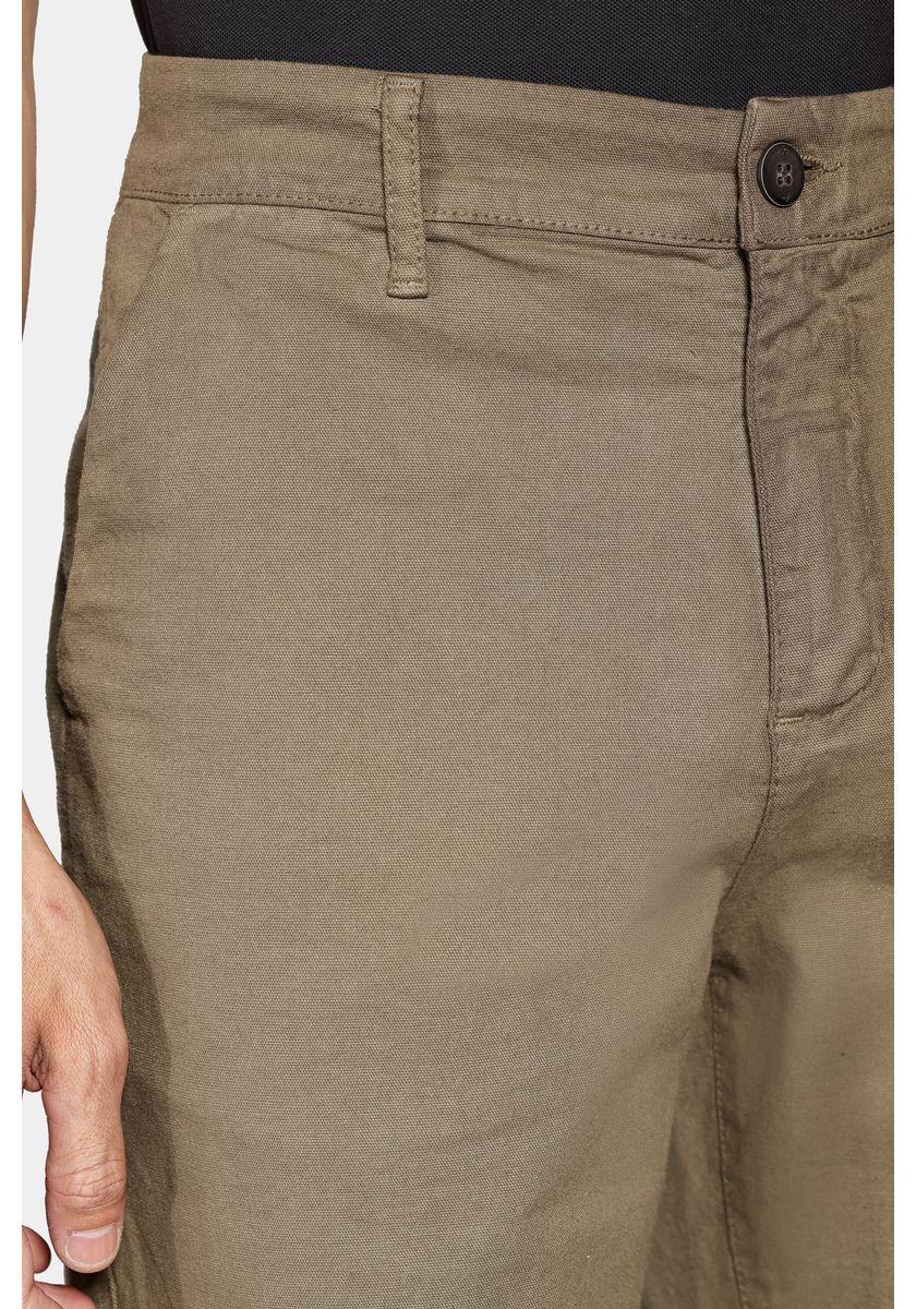 Bermuda Aramis Chino Clássica Canvas Verde Militar - 3