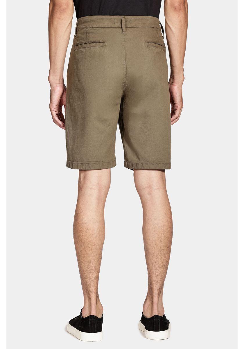 Bermuda Aramis Chino Clássica Canvas Verde Militar - 5