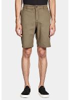 Bermuda Aramis Chino Clássica Canvas Verde Militar - 1