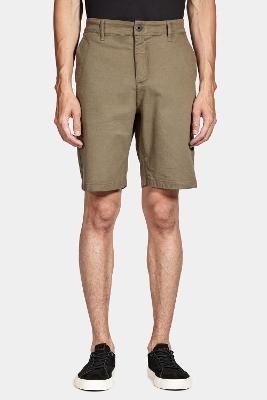 Bermuda Chino Clássica Canvas Verde Militar