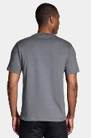 Camiseta Manga Curta Patch Cinza Grafite - 4