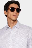 Camisa Aramis Manga Longa Regular Algodão Xadrez Branco - 3