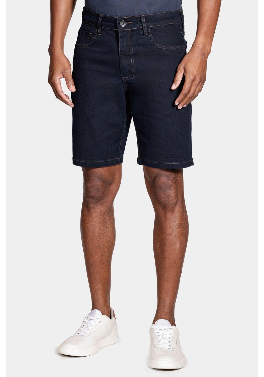 Bermuda Jeans Dark Blue Azul Escuro - 1