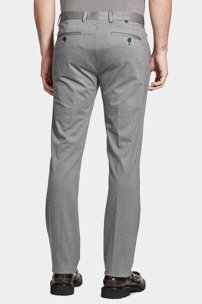 Calça Alfaiataria Cós Ajustável Cinza - 5
