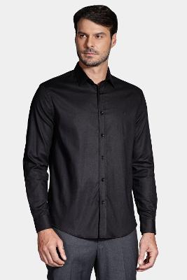 Camisa Aramis Manga Longa Regular Algodão Azul