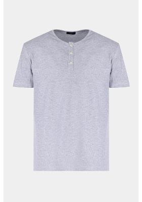 Camiseta Manga Curta Quadrile Portuguesa Cinza Grafite