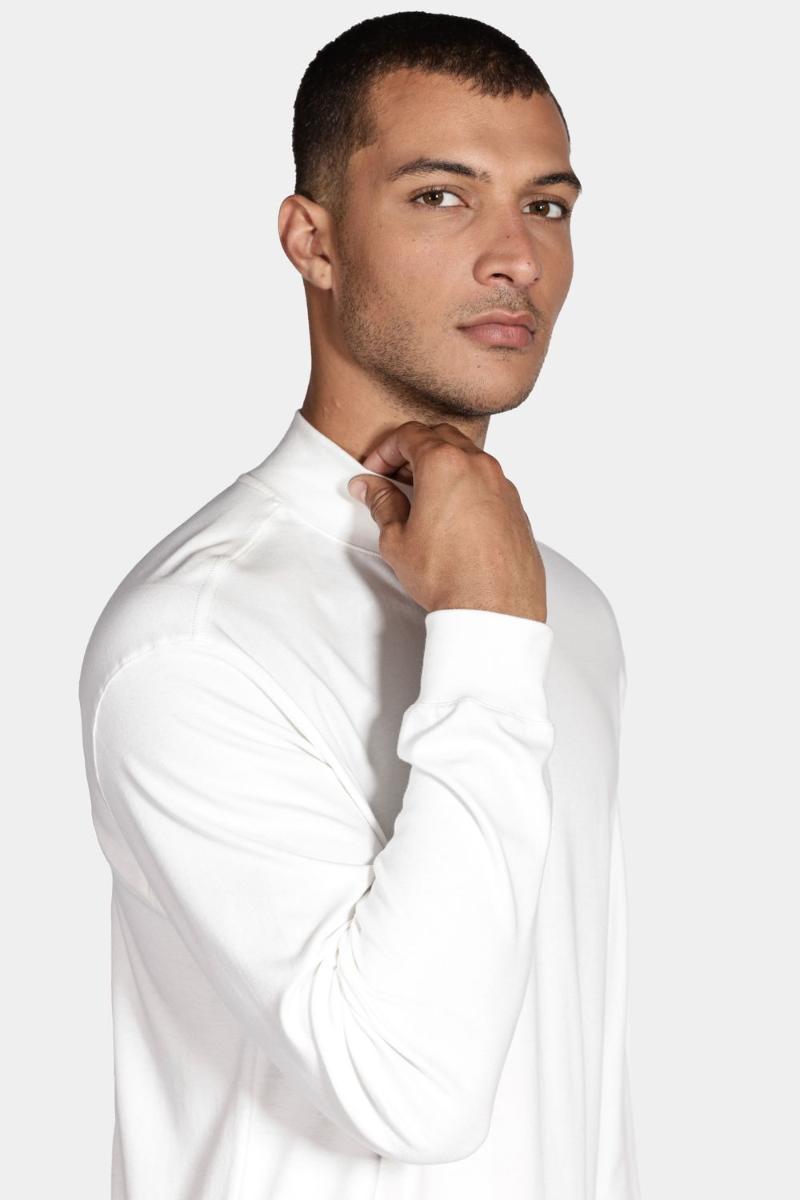 Camiseta Aramis Manga Longa Gola Alta Hermes Off White - 3