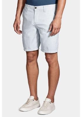 Bermuda Chino Clássica Oxford Azul Médio