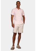 Camisa Manga Curta Move Slim Linho Algodão Coral - 2