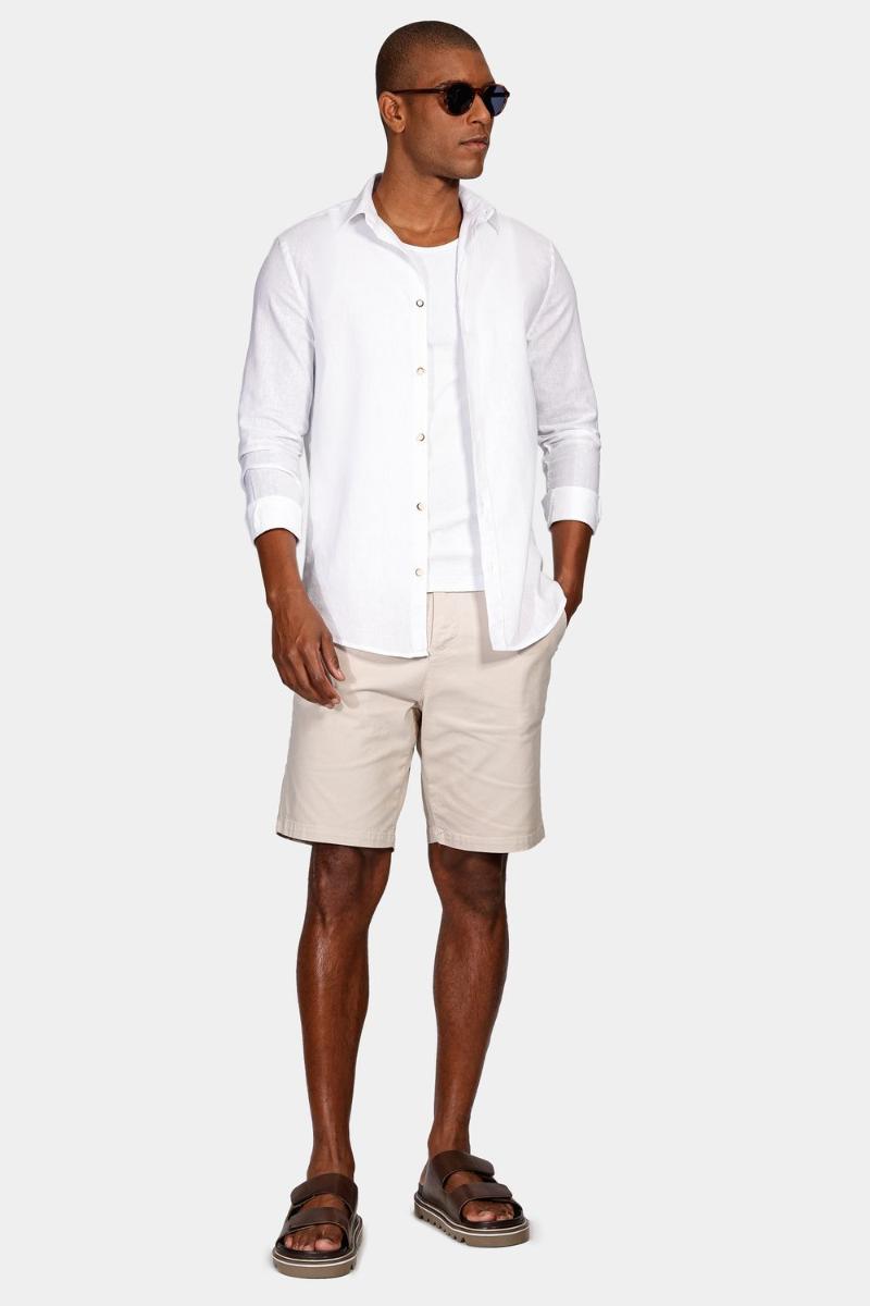 Camisa Aramis Aramis Slim Linho Algodão Branco - 2