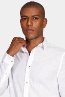 Camisa Aramis Aramis Slim Linho Algodão Branco - 3