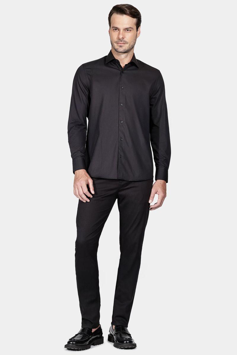 Camisa Aramis Slim Social Com Elastano Preto - 2