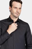 Camisa Aramis Slim Social Com Elastano Preto - 3