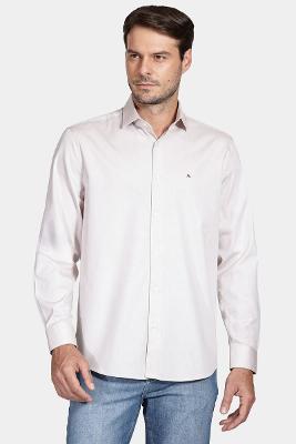 Camisa Aramis Regular Tricoline Pinpoint Bege