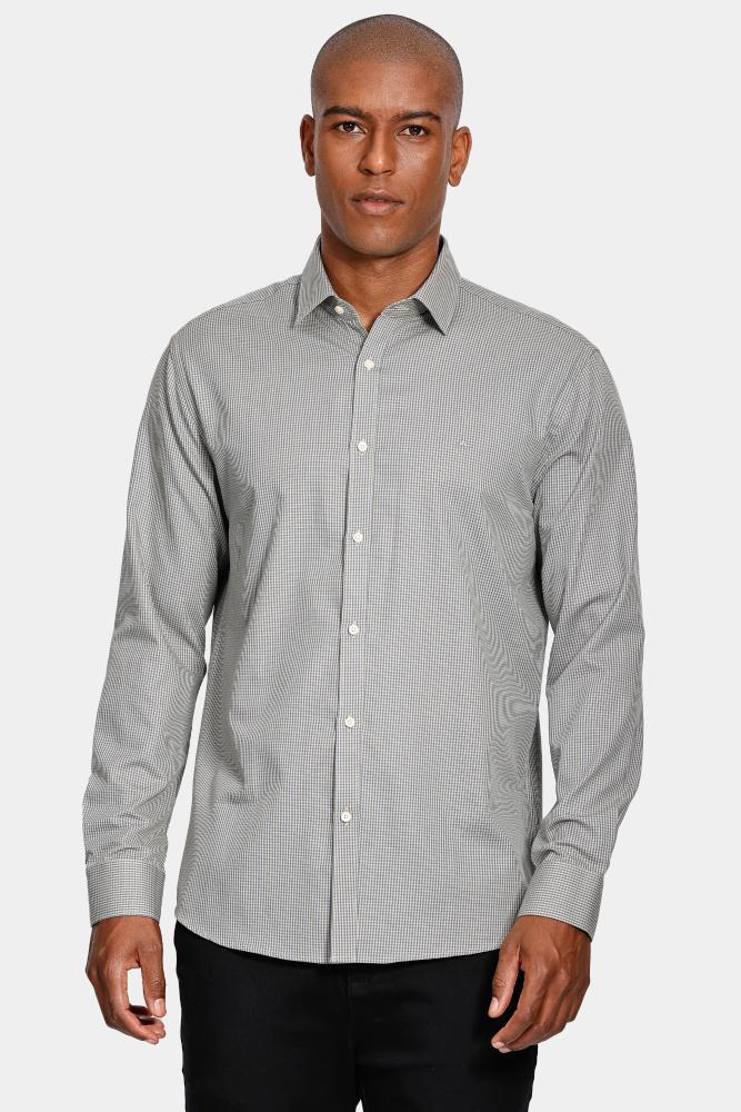 Camisa Aramis Manga Longa Cosmo Slim Algodão Micro Xadrez - 1