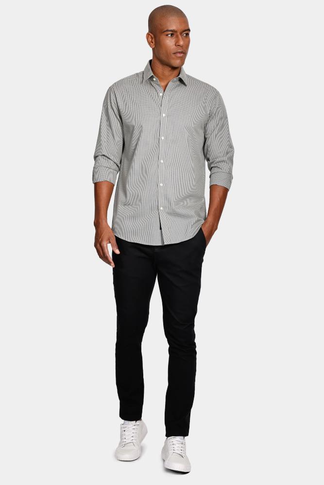 Camisa Aramis Manga Longa Cosmo Slim Algodão Micro Xadrez - 2