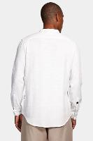 Camisa Aramis Manga Longa Gola Padre Flamê Lisa Off White - 5