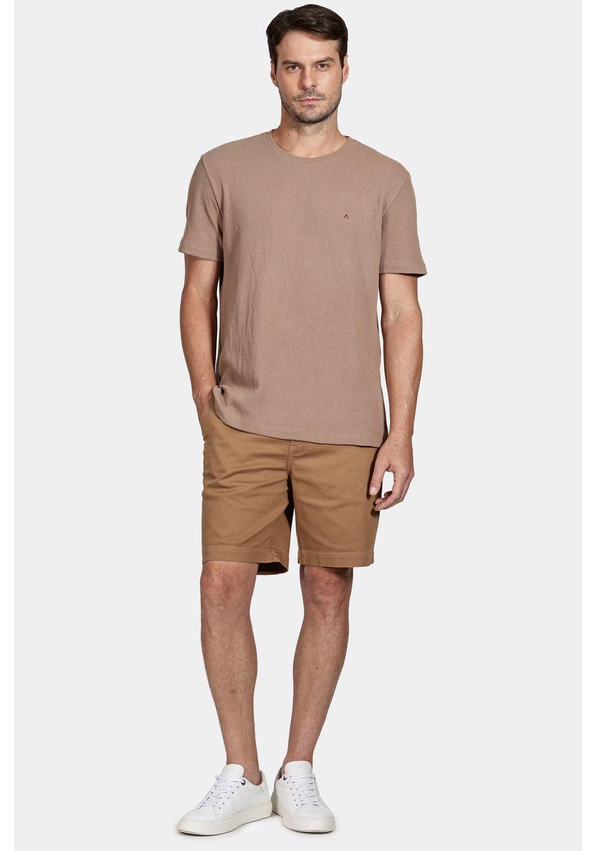 Bermuda Aramis Chino Sarja Maquinetada Cáqui - 2