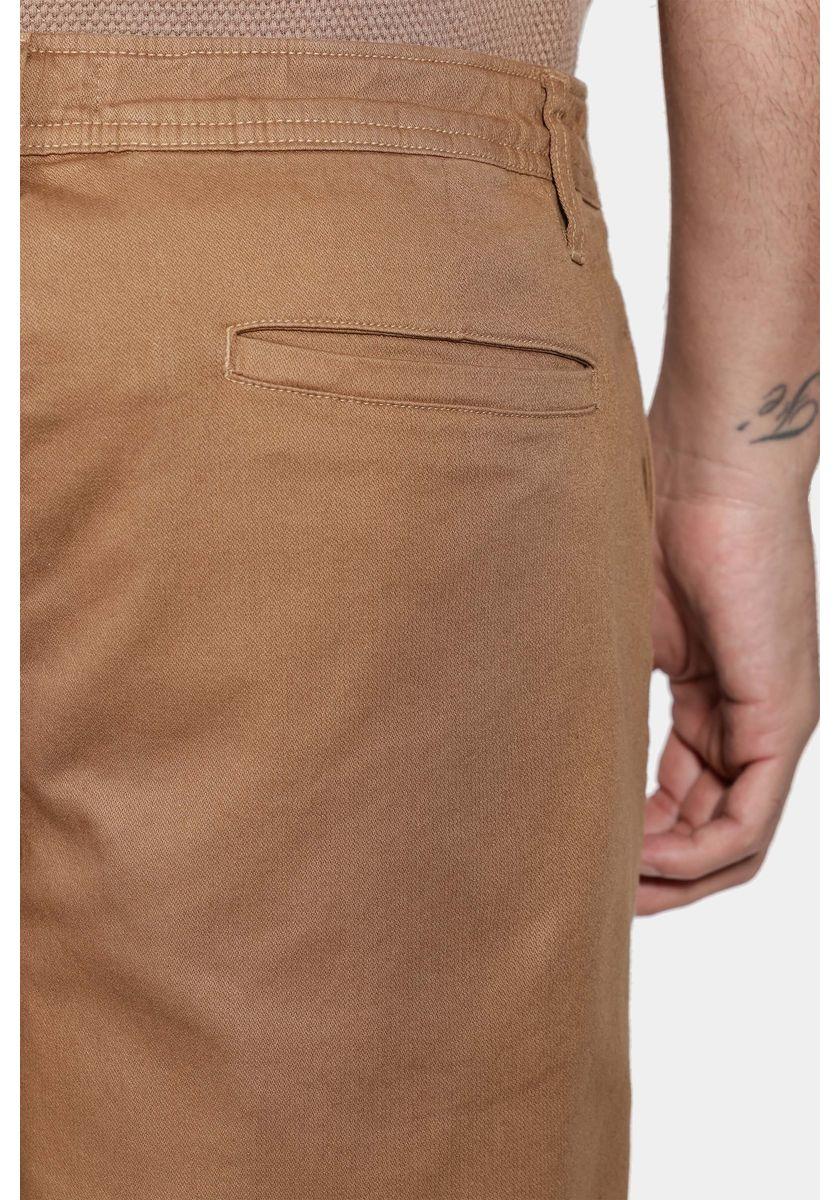 Bermuda Aramis Chino Sarja Maquinetada Cáqui - 4