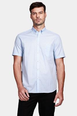 Camisa Aramis Manga Curta Cosmo Regular Com Bolso