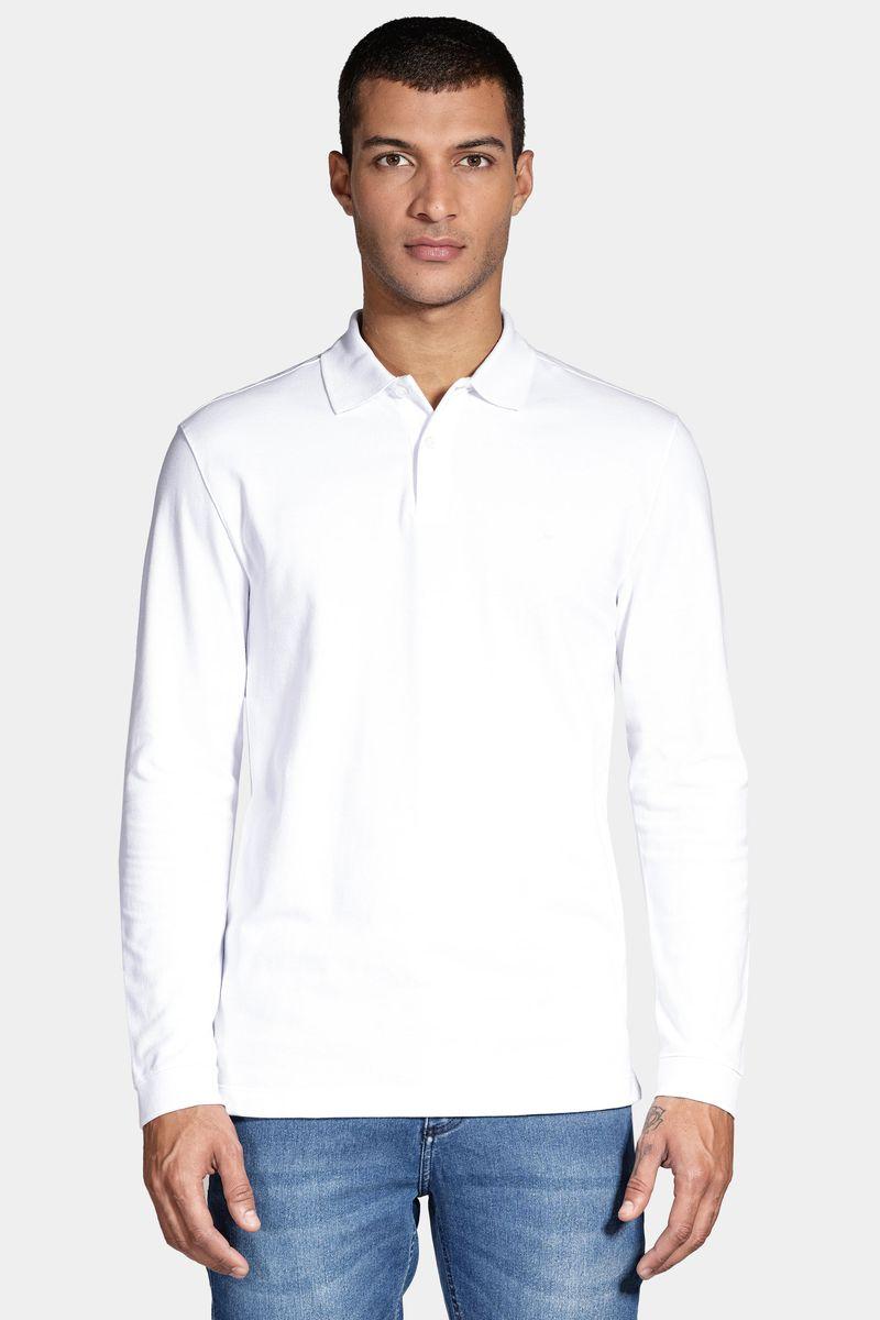 Polo Aramis Piquet Manga Longa Off White - 1