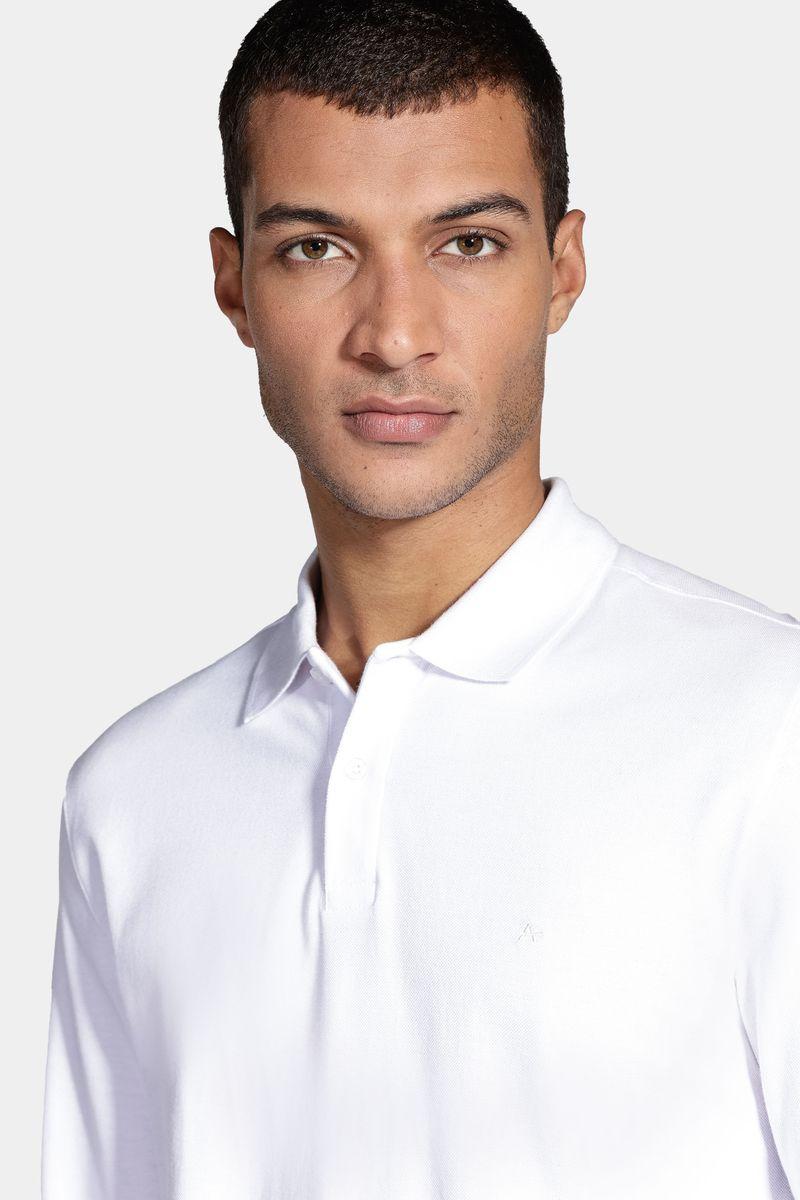 Polo Aramis Piquet Manga Longa Off White - 3