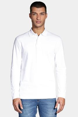 Polo Aramis Piquet Manga Longa Off White