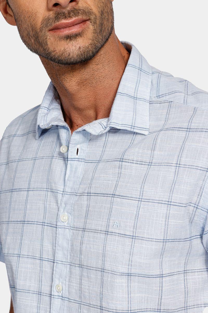 Camisa Aramis Manga Curta Azul Claro - 3