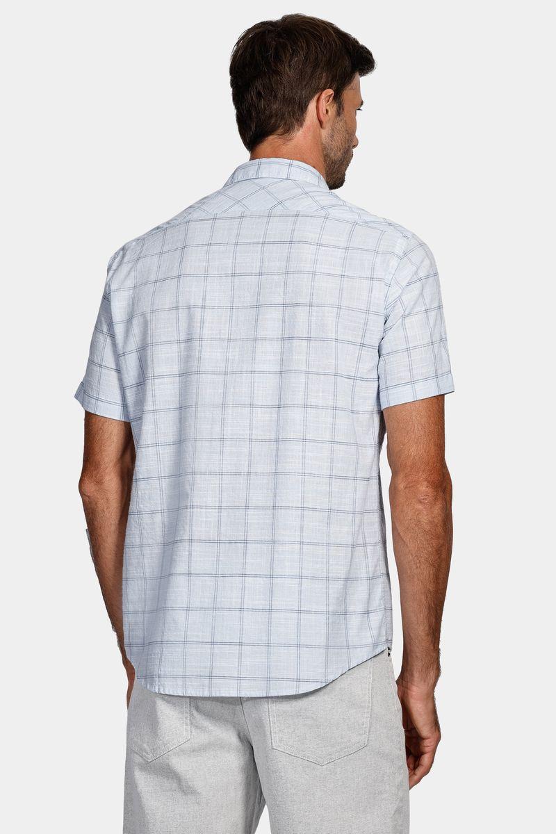 Camisa Aramis Manga Curta Azul Claro - 4