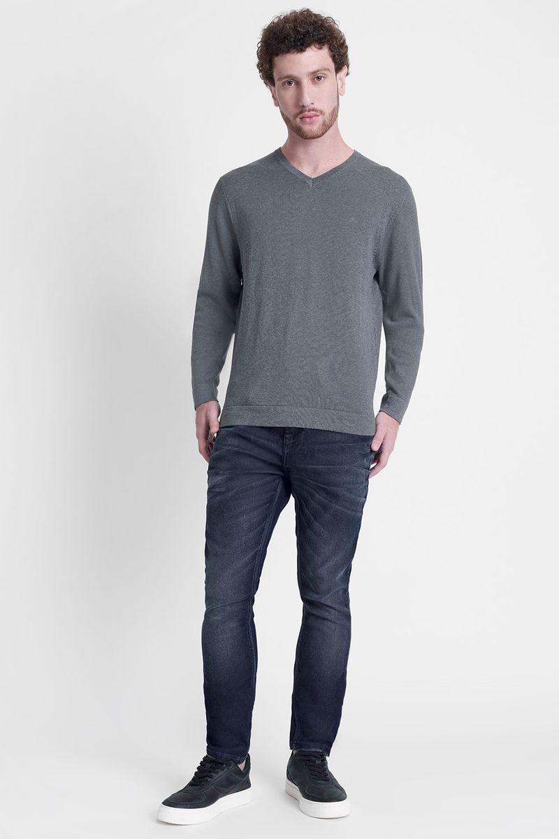 Tricot Aramis Manga Longa Cinza - 2