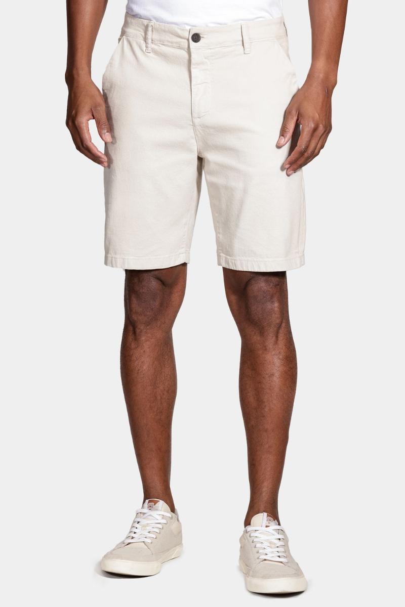 Bermuda Aramis Chino Clássica Canvas Areia - 1