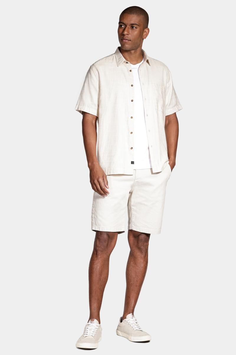 Bermuda Aramis Chino Clássica Canvas Areia - 2