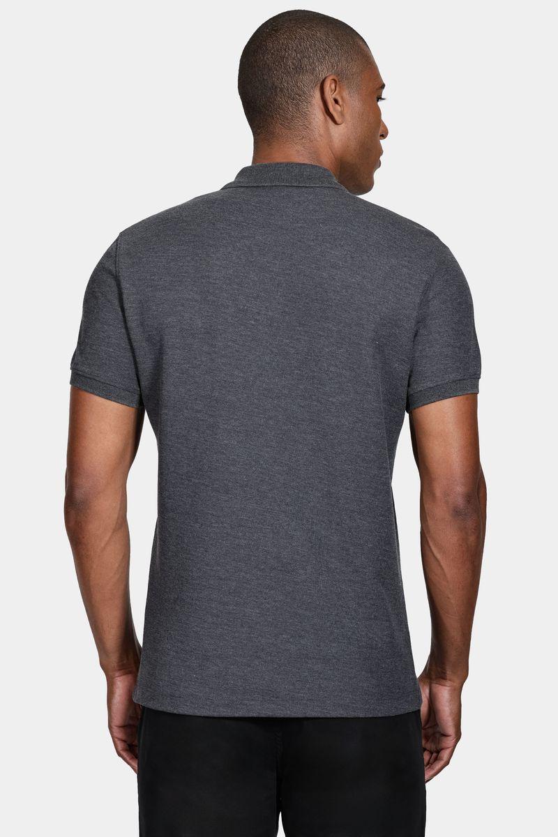 Polo Aramis Cotton Piquet Basic Grafite Mescla - 4