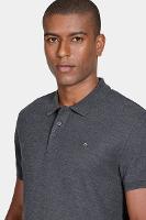 Polo Aramis Cotton Piquet Basic Grafite Mescla - 3