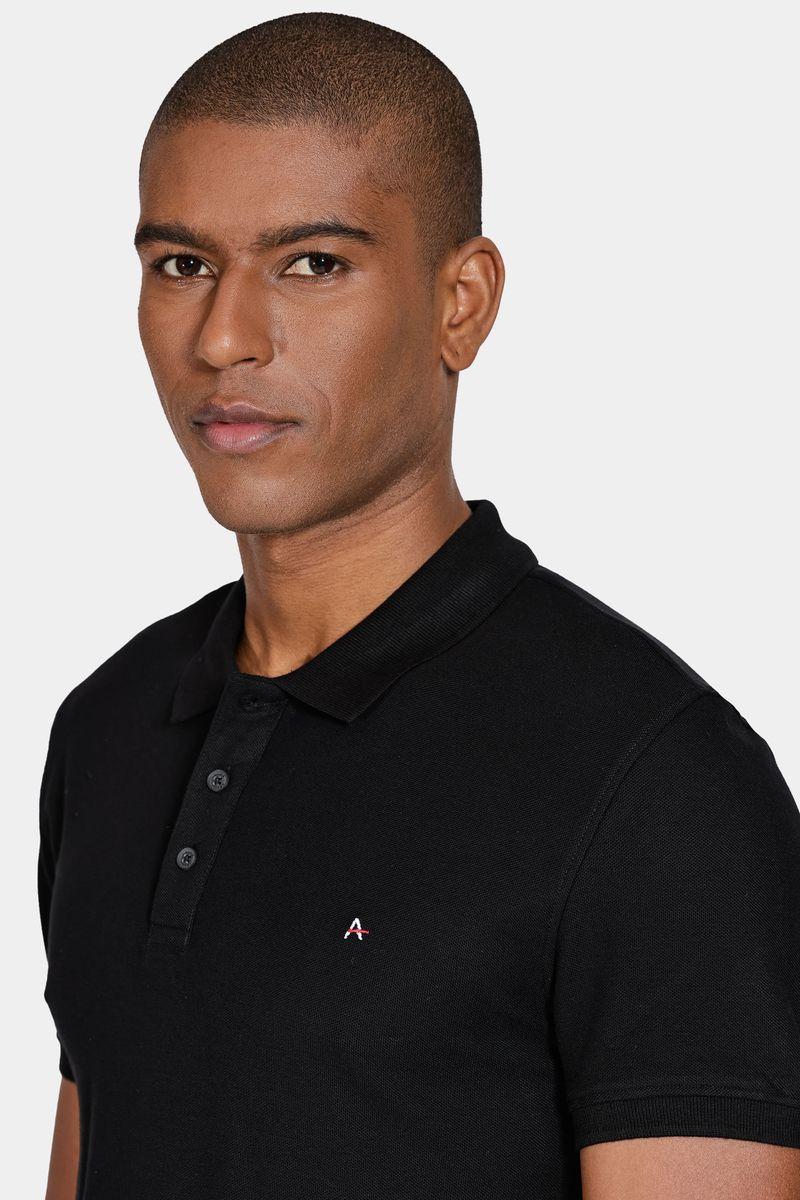 Polo Aramis Cotton Piquet Basic Preto - 3