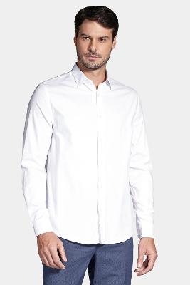 Camisa Aramis Manga Longa Slim Stretch Branco