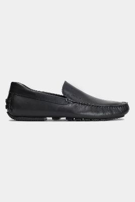 Drive Aramis de Couro Liso Preto
