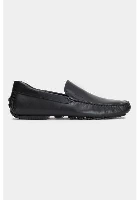 Drive de Couro Liso Preto