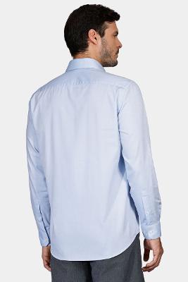 Camisa Aramis Regular Tricoline Pinpoint Azul