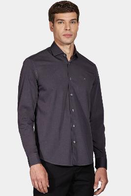 Camisa Aramis Regular Manga Longa Fil a Fil Grafite