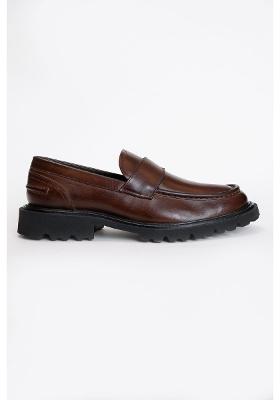 Mocassim Couro Tratorado Café