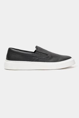 Tênis Aramis Couro Neat Slipon Preto