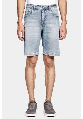 Bermuda Jeans Blue Clara Azul Claro