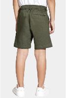 Bermuda Aramis Sarja Chino Maquinetada Verde Militar - 5