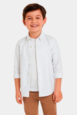 Camiseta Infantil Aramis Básica 100% Algodão Premium Branco