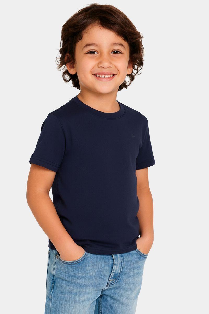 Camiseta Infantil Aramis Básica Cinza Marinho - 2