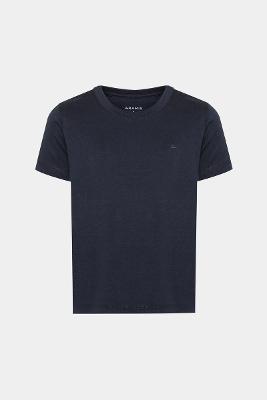 Camiseta Infantil Aramis Básica Cinza Marinho